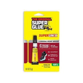 Super Glue - SUPERUNIX Brush On - Universal Instant Bonding Adhesive - Shockproof & Waterproof - 5g Bottle - (Pack of 2)