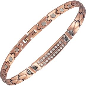 Copper Anklet for Women, Magnetic Pure Copper Ankle Bracelet(9.45 inch) (1)