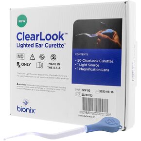 Bionix - ClearLook Lighted AngleLoop Ear Curette Tool (50 Count)
