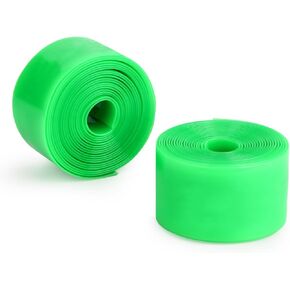 2pcs Bike Tire Liner, Bicycle Tube Flat Protector Bicycle Rim Strip Rim Tape Accessories Compatible with 12" 16" 18" 20" 24" 26" 27.5" 29" (Green)