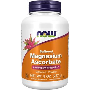 NOW Supplements, Magnesium Ascorbate Powder, Buffered, Antioxidant Protection*, 8-Ounce