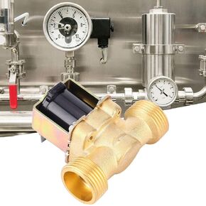 3/4 "DC 12V / DC 24V Brass Electric Solenoid Valve Normally Closed Air Water Gas Two Way Solenoid Valve(DC 24V),The electromagnetic valve