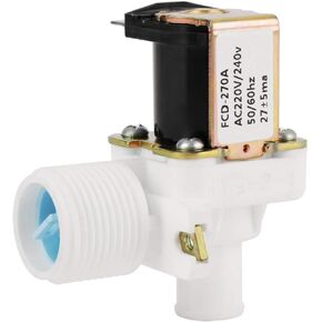 Hilitand FCD-270A Water Inlet Valve, BSPP 3/4" Electric Solenoid Valve for Washing Machine AC 220V/240V 50Hz/60Hz