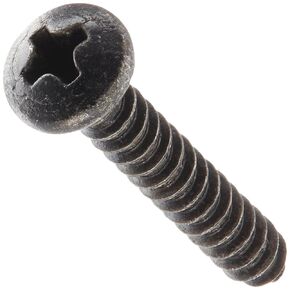 Small Parts 0412ABPPBZ Steel Sheet Metal Screw, Black Zinc Plated Finish, Pan Head, Phillips Drive, Type AB, #4-24 Thread Size, 3/4" Length (Pack of 100)