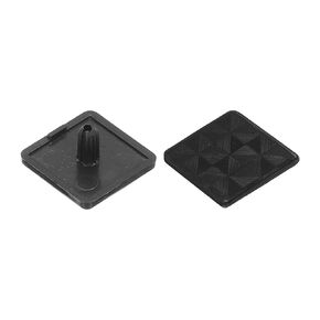 MECCANIXITY 30Pcs Standard Plastic Square Aluminum Extrusion End Cap Black Hole Dia 5.2mm 20x20mm for Trolley, Fish Tank Rack, Storage Rack