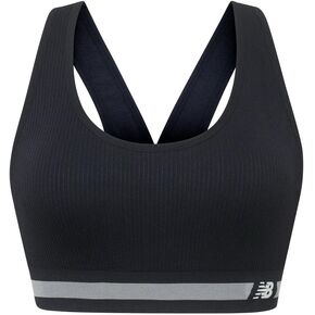 New Balance Womens Seamless, Racerback Sports Bra with Allover Texture and Engineered Breathability