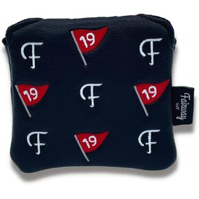 Mallet Putter Headcover - Premium Leather Headcover and Protector - Fits Taylormade, Ping, Odyssey etc.