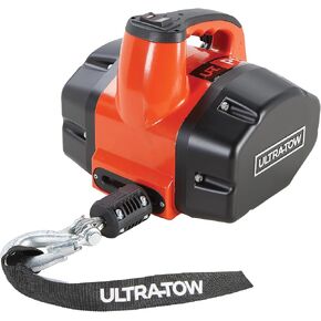 Ultra-Tow Portable Electric Winch, Trailer Winch A380 Aluminum Housing Brushless Motor with 1100 Lbs Capacity, 120 Volt Winch Electric Winch