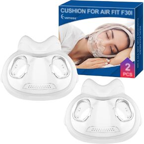 2 Packs Replacement Cushion for Airfit F30i Medium, Full Face Replacement Cushion, Snugly Fit & Secure Seal Replacement Supplies by Everness (M)