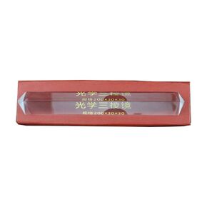 Optical Glass Triangular Prism for Teaching Light Spectrum Physics and Photo Photography Prism(20cm)