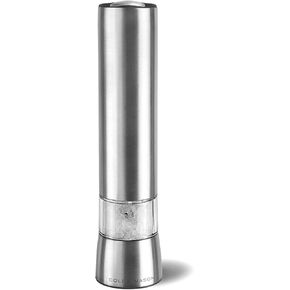 Cole & Mason Hampstead Electronic Pepper Mill - Electric Pepper Grinder Set - Adjustable Electric Spice Grinder - Kitchen Tool & Gadget - Hand Wash - Stainless Steel