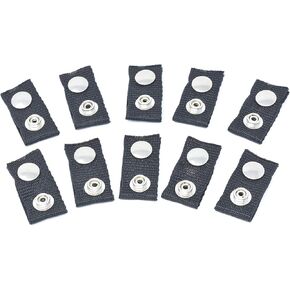 Boat Cover Snap Extender - Black - Extension Size, 1" - Built in Finger Loops. Extend The Life of Your Boat top Canvas! 10 Pack