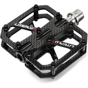 Mountain Bike Pedals titanium axle bicycle carbon pedal Non-Slip Lightweight 3 bearing Bicycle Pedals 9/16" BMX Road Bike flat Pedal