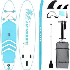 Inflatable Stand Up Paddle Board, 10' SUP with Premium Accessories, Yoga Board for Youth & Adult