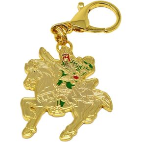 Feng Shui Kuan Kung On Horse with Anti Betrayal Amulet 2020 W4135