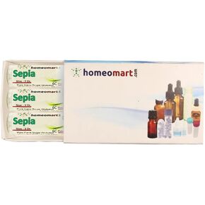 Sepia 2 Dram Globules in 200C Potency Pack of 3