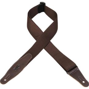 Levy's Leathers MSSN80-BLK Rayon Webbing Guitar Strap, Black