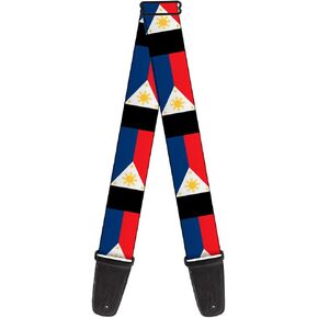 Buckle-Down Guitar Strap Philippines Flags 2 Inches Wide