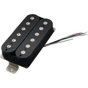 Artec VH-Rock-A Alnico 5 Magnet Uncovered Humbucker Electric Guitar Bridge Pickup 11.6K, Black