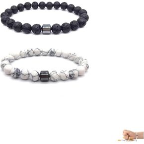 MIFYNN Quit Smoking Bracelet for Men Smoking Cessation Bracelets Quit Vaping Aid Bracelet Stop Smoking Sensation Bracelet Anti Anxiety Bracelet Helps Relief Anxiety Frustration Irritability
