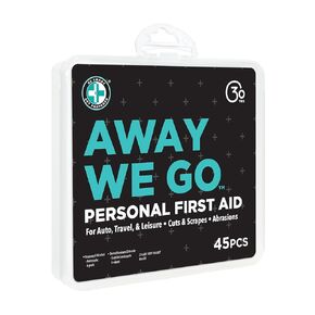 Be Smart Get Prepared - First Aid Kit for Cars, Medical Emergency Supplies Equipped with Band-Aids/Gauze Pads/Antiseptic Wipes & More , 45 Piece Travel Pack
