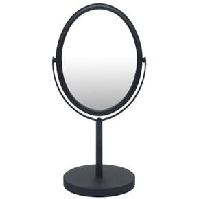 Free Standing Double Sided Metal Mirror, Square, Nickel
