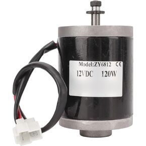 12V Brushed Motor, 120W High Speed Small Size Motor Brush Electric Scooter with Pulley Brush Motor for Electric Scooters