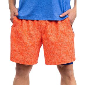 MTV Men's Standard Running Shorts, Athletic Tech Gym Training Casual Wear with Zipper Pockets