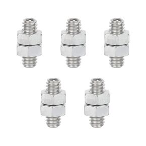CAMVATE Hex 1/4"-20 Threaded Stud with Lock Nuts - 3445