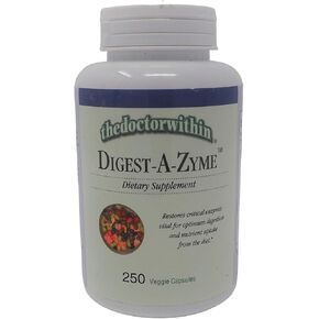 The Doctor Within - Digest-A-Zyme - Restores Critical Digestive Enzymes - 250 Veggie Capsules