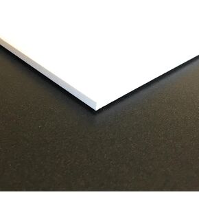 Expanded PVC Sheet – Lightweight Rigid Foam – 3mm (1/8 inch) – 24 x 48 inches – White – Ideal for Signage, Displays, and Digital/Screen Printing