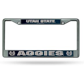 Rico Industries NCAA Unisex-Adult Standard Chrome License Plate Frame