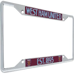 Desert Cactus West Ham United License Plate Frame Hammers Football Soccer Premier League Metal for Front or Back of Car Officially Licensed (Style 2)