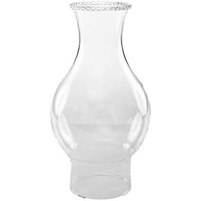 Light of Mine | 3" X 8 1/2" with 4 ¾" Bulge |Oil Lamp Globe Replacement Lamp | Oil Lamp Chimney | Hurricane Lamp Glass Replacement | Crystal Clear Beaded Top Chimney