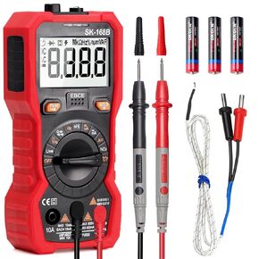 Digital Multimeter Tester, TRMS 4000 Counts Volt Meter Auto-Ranging Fast Tester, Measures Voltage Current Resistance Diodes Continuity Capacitance Frequency Live Wire Temperature with NCV by Beaquicy
