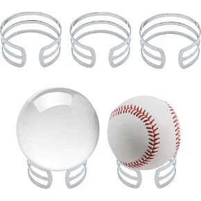 5 قطع حامل عرض كروي قابل للتعديل حامل كرة كريستال حامل حلقي لعرض البيسبول وكرة الجولف وكرة التنس ومجموعة الكرات الرخامية 40-80 مم in Kuwait