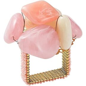 Kim Seybert Sea Stone Napkin Rings in Blush, Set of 4