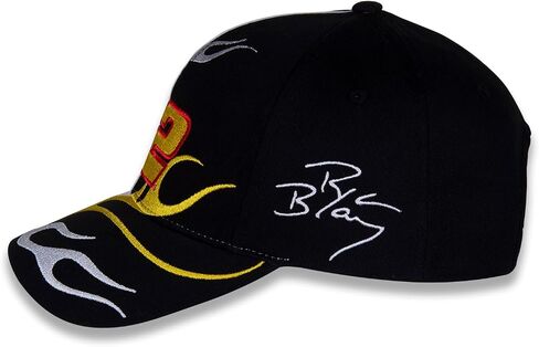 Ryan Blaney #12 NASCAR 2024 Adult Flame Black Yellow and White Adjustable Racing Hat in Saudi Arabia