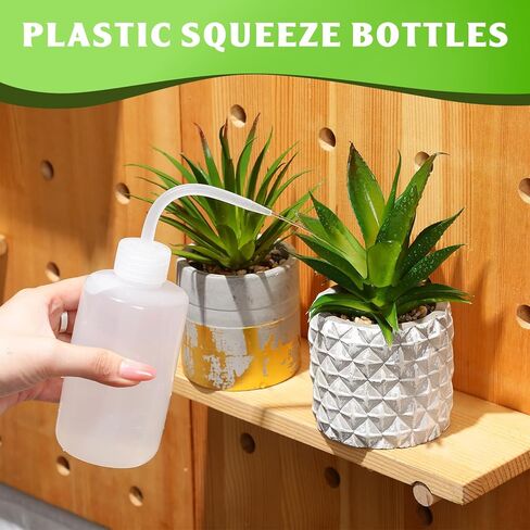 36 قطعة من زجاجات الغسيل البلاستيكية، زجاجة غسيل الوشم، زجاجة ماء للرموش، زجاجة ماء للشطف في المختبر، زجاجة بفوهة ضيقة للنباتات العصارية الطبية، مختبر المنزل (150 مل، 250 مل، 500 مل) in Kuwait