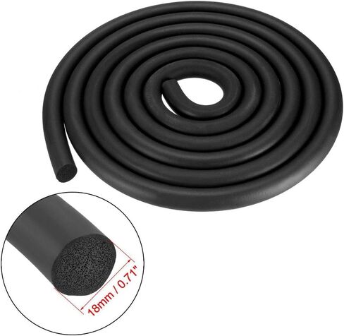 Sponge Foam Solid Rubber Sealing Strip Diameter 3mm Foam Rubber Seal Weather Strip Length 5M in Kuwait