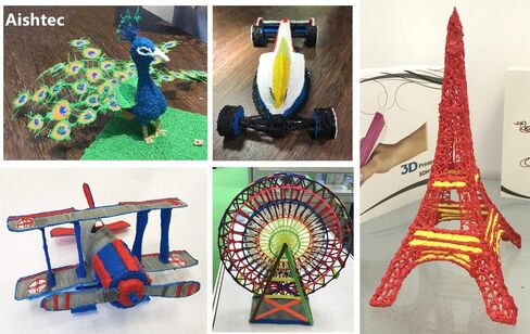 3D Pen PLA Filament Refills 1.75mm, Aishtec PLA Filament 1.75mm, 30 Colors, 10 Feet Each Color, Total 300FT in Saudi Arabia