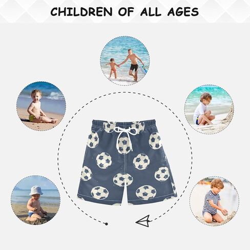 Fire Soccer Little Boys Swim Trunks Kids Board Shorts Swimsuit Bathing Suit Swimwear Size 8 21342444 in Saudi Arabia