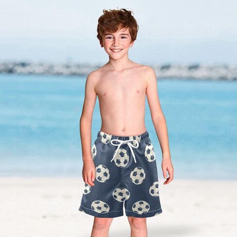 Fire Soccer Little Boys Swim Trunks Kids Board Shorts Swimsuit Bathing Suit Swimwear Size 8 21342444 in Saudi Arabia