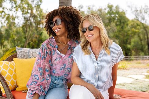 Peepers by PeeperSpecs Women's Beverly Shores Bifocal Sunglasses Round in Saudi Arabia