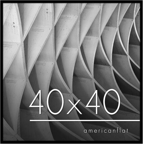 Americanflat 15x18 Picture Frame with Polished Plexiglass - Streamline Collection - Thin Border Picture Frame for Wall Display - Hanging Hardware Included - Black in Saudi Arabia