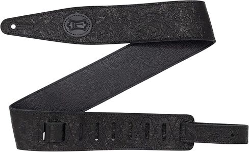 Levy's Leathers 2.5" Florentine Series Leather Black Height Adjustable 48"-55" Guitar Strap (M317FCL-BLK) in Saudi Arabia