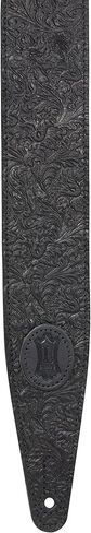 Levy's Leathers 2.5" Florentine Series Leather Black Height Adjustable 48"-55" Guitar Strap (M317FCL-BLK) in Saudi Arabia