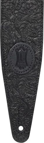 Levy's Leathers 2.5" Florentine Series Leather Black Height Adjustable 48"-55" Guitar Strap (M317FCL-BLK) in Saudi Arabia