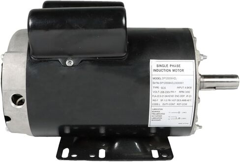 محرك كهربائي Findmall 5HP بإطار 56 هرتز 3450 دورة في الدقيقة محرك أحادي الطور محرك ضاغط الهواء 7/8 بوصة عمود 230 فولت in Saudi Arabia