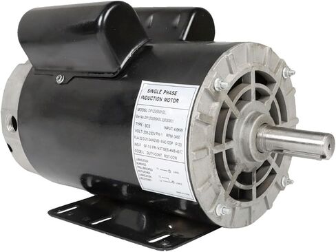 محرك كهربائي Findmall 5HP بإطار 56 هرتز 3450 دورة في الدقيقة محرك أحادي الطور محرك ضاغط الهواء 7/8 بوصة عمود 230 فولت in Saudi Arabia